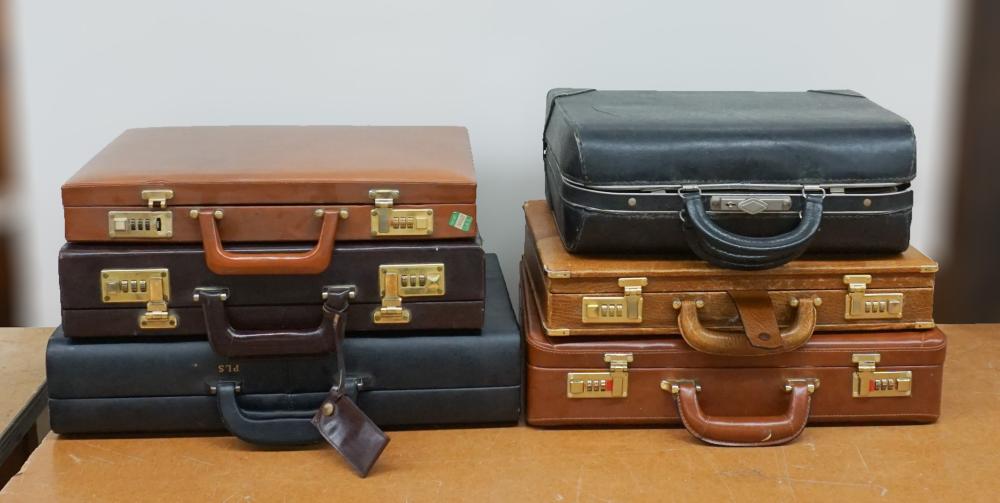SIX VINTAGE BRIEFCASESSix Vintage