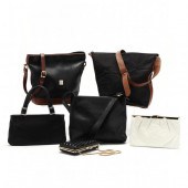 SIX VINTAGE HANDBAGS, INCLUDIN