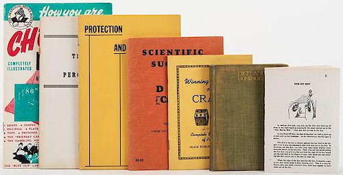 SIX VINTAGE PAMPHLETS ON GAMBLING
