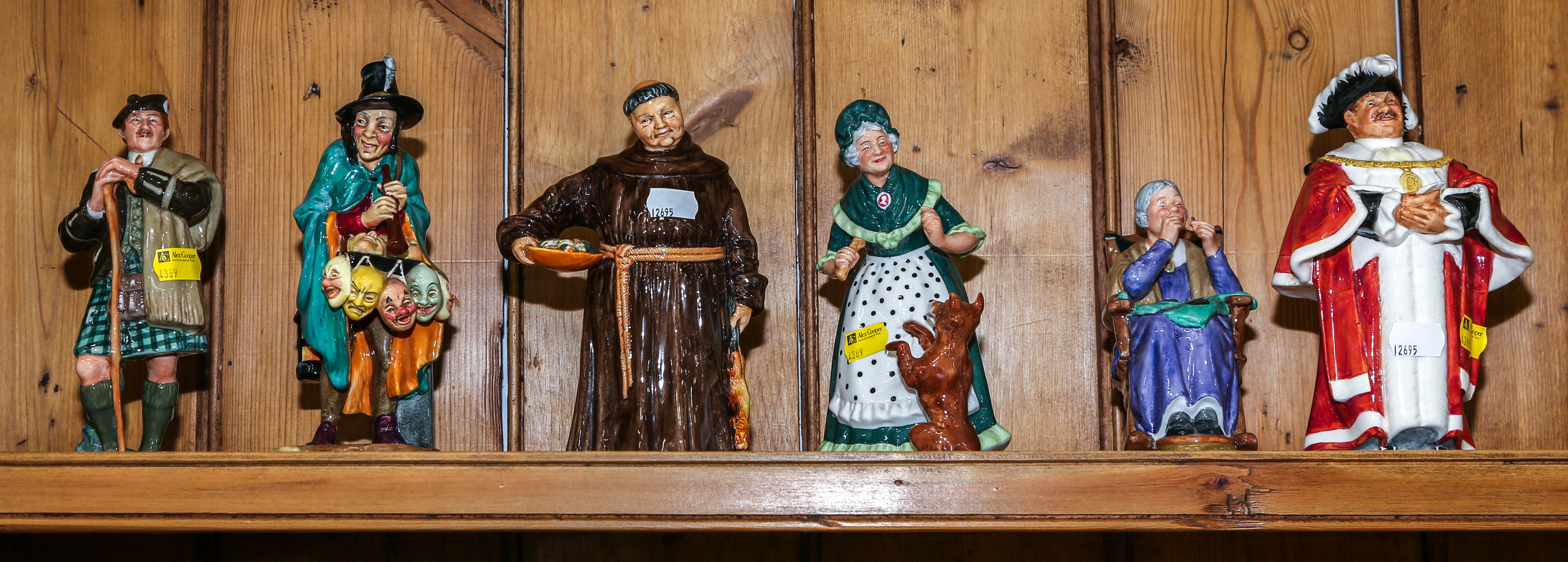 SIX VINTAGE ROYAL DOULTON FIGURES