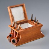SIX VINTAGE SMOKING PIPES & WA