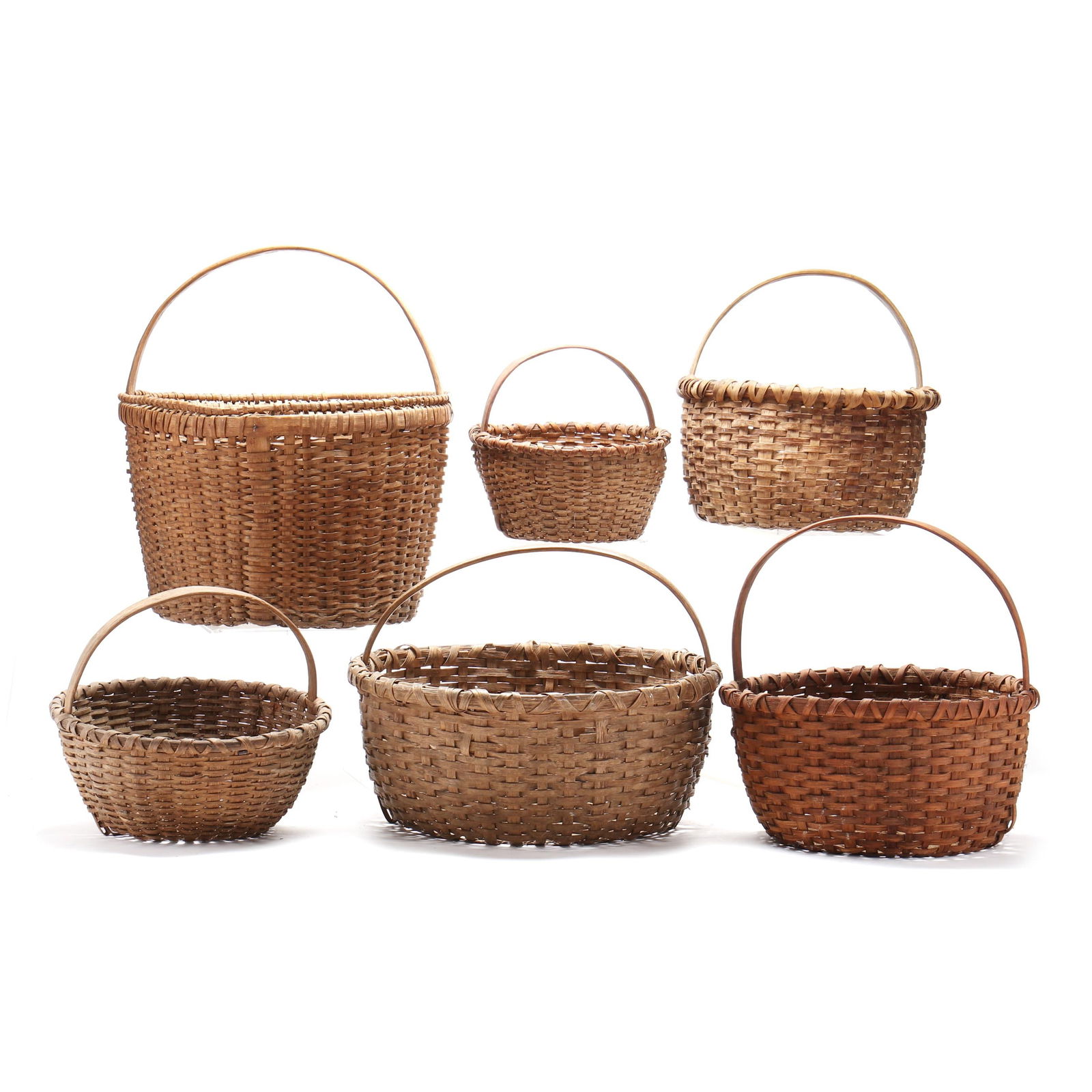 SIX VINTAGE SOUTHERN WHITE OAK