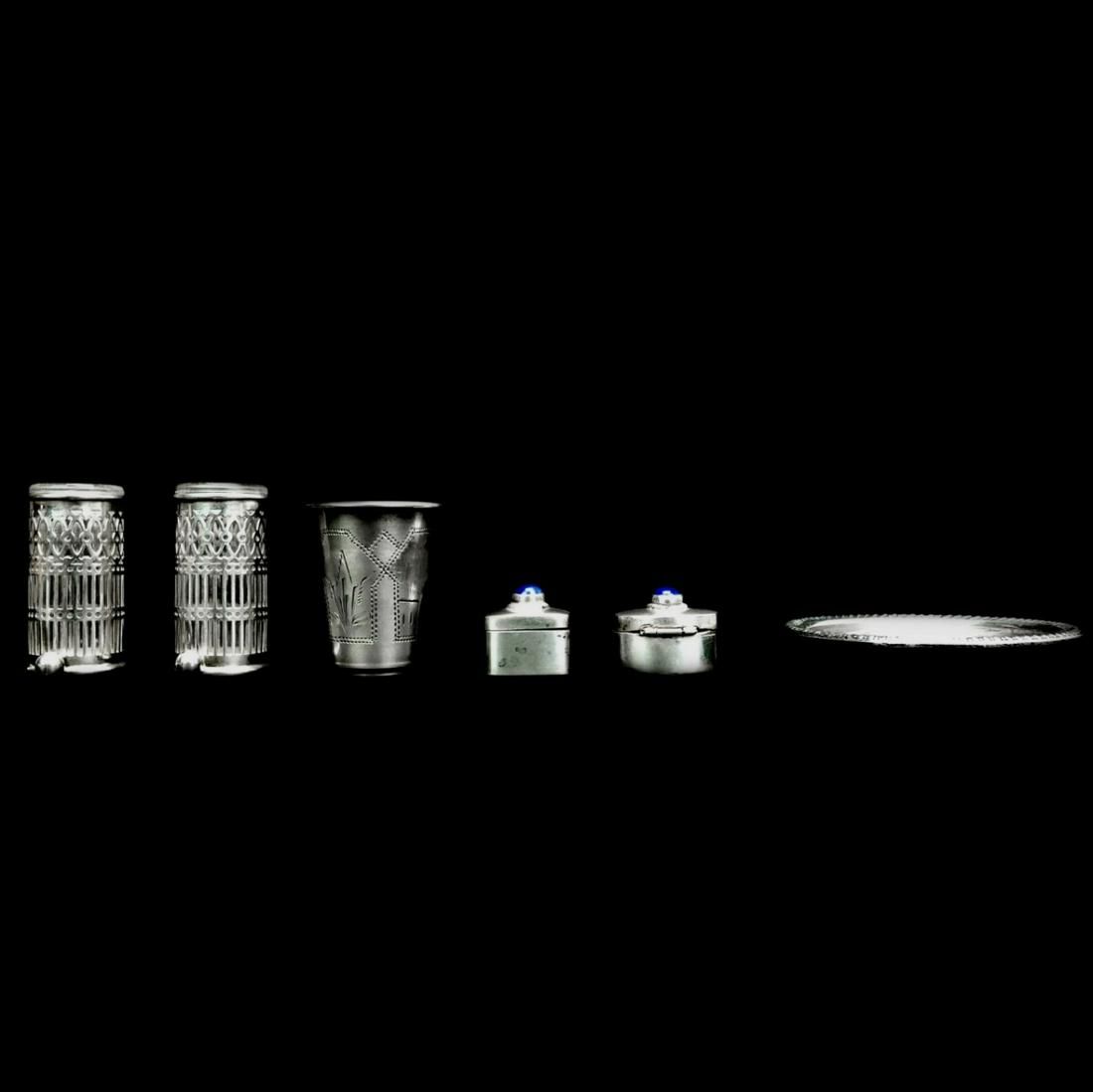 SIX VINTAGE STERLING SILVER