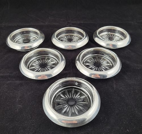 SIX VINTAGE WHITING STERLING SILVER