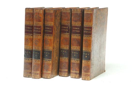 SIX VOLUMES OF CICERO'S WORKS.  The
