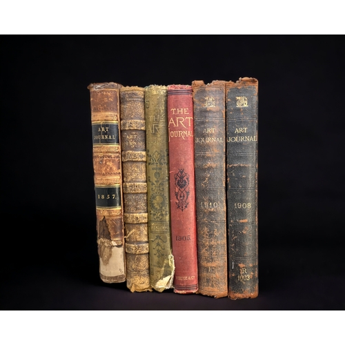 SIX VOLUMES OF 'THE ART JOURNAL'.