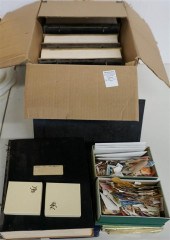 SIX VOLUMES WITH STAMPS (MOSTL