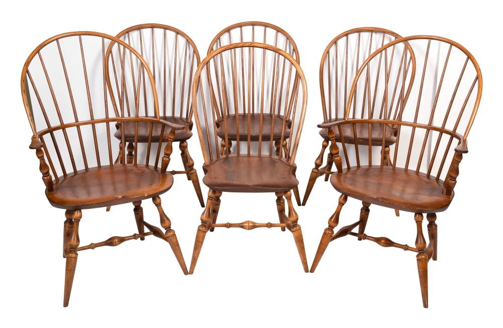 SIX WARREN CHAIR WORKS WINDSOR