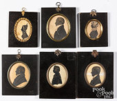 SIX WATERCOLOR SILHOUETTES, 19