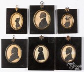 SIX WATERCOLOR SILHOUETTES, 19
