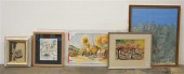 SIX WATERCOLORS OF ROMAN RUINS