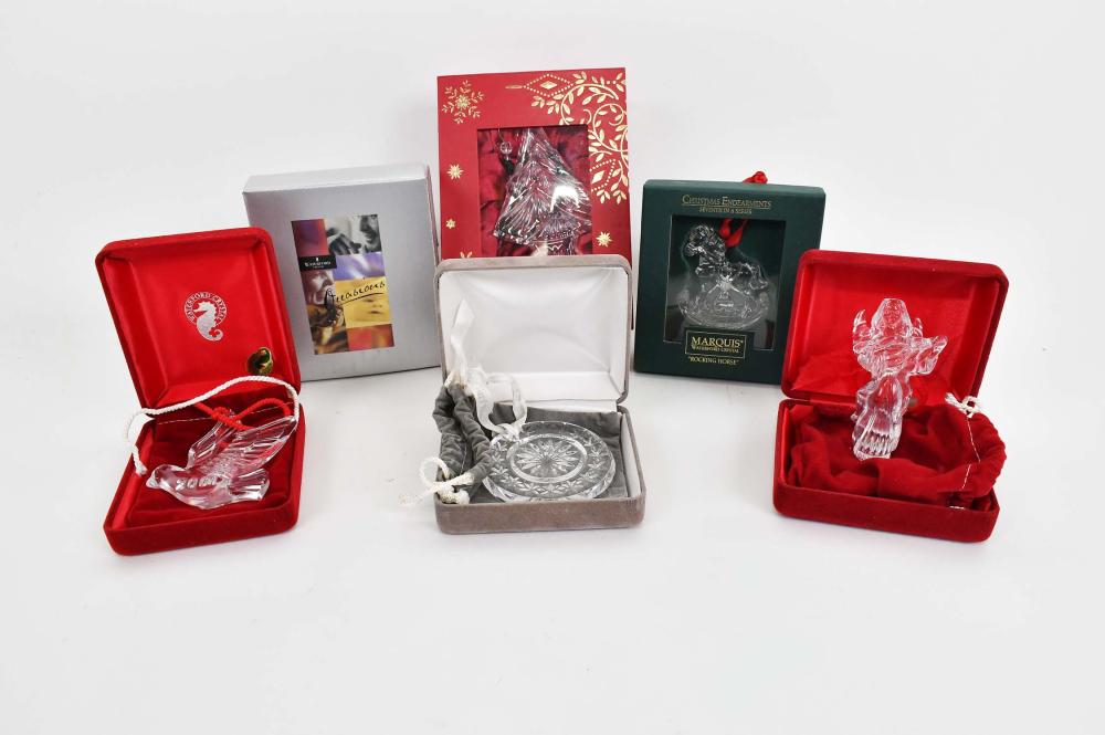 SIX WATERFORD CRYSTAL CHRISTMAS