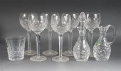 Six Waterford crystal wine ste
