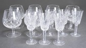 SIX WATERFORD CUT CRYSTAL BRAN