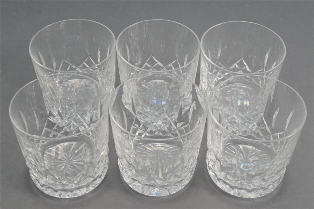 SIX WATERFORD CUT CRYSTAL OLD