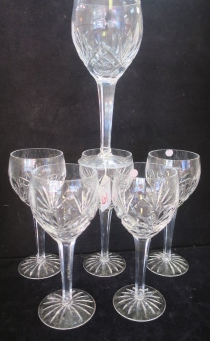 SIX WATERFORD "KINCORA" WATER