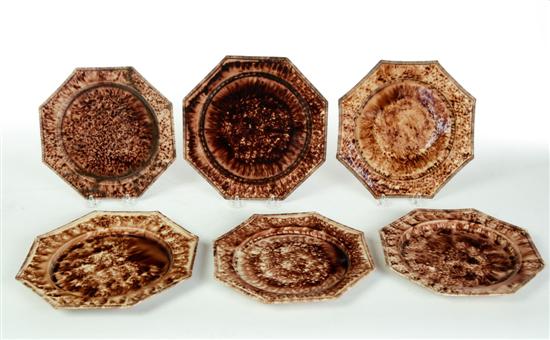 SIX WHIELDON PLATES.  England 