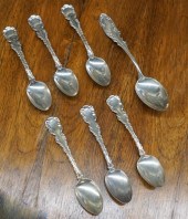 SIX WHITING STERLING SILVER 'L
