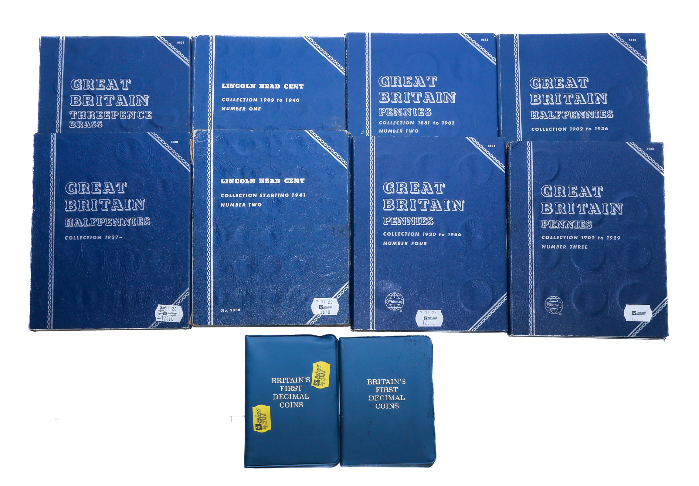 SIX WHITMAN FOLDERS OF ENGLISH