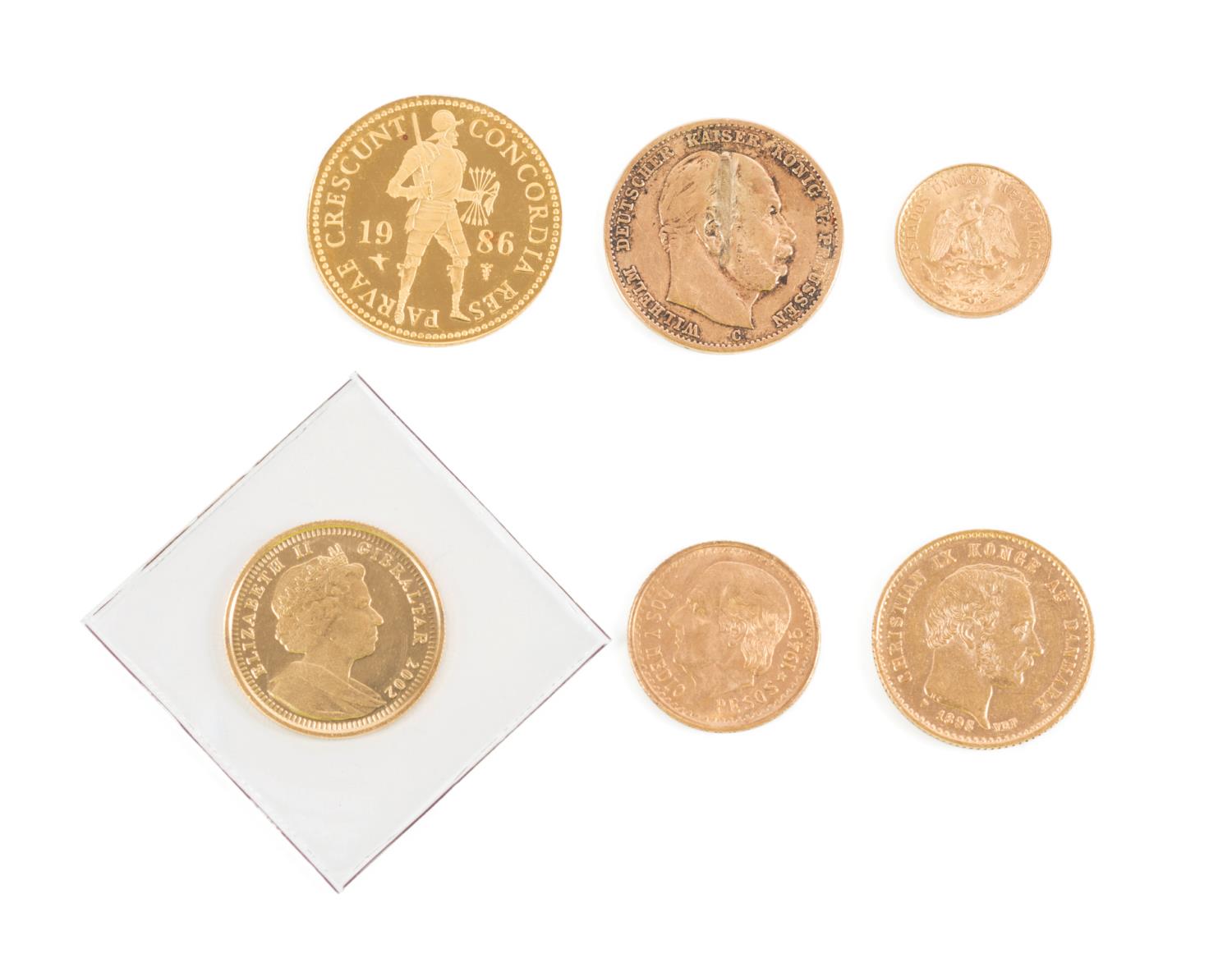 SIX WORLD / FOREIGN GOLD COINS