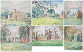 SIX WPA WATERCOLORS OF VIRGINI