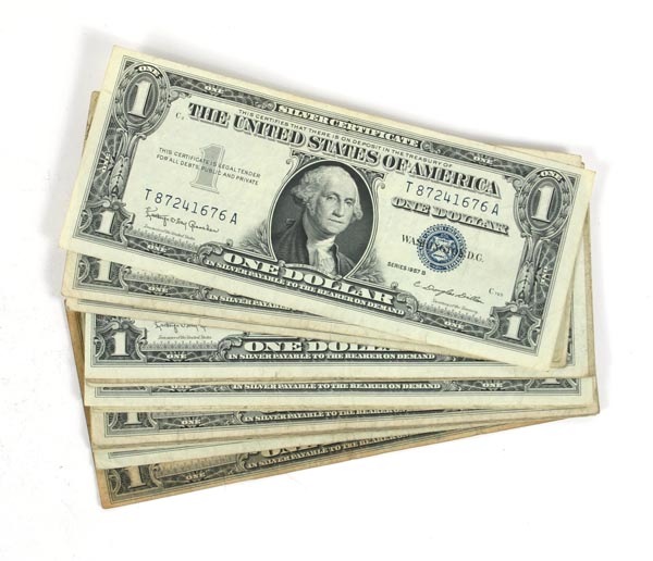Sixteen $1 Silver Certificates