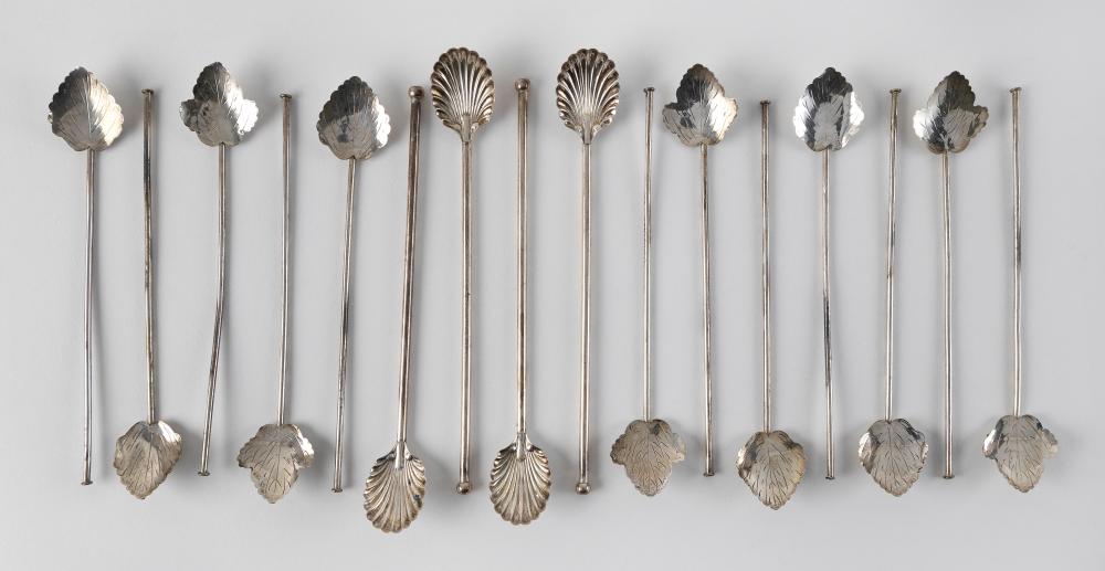 SIXTEEN ASSEMBLED STERLING SILVER