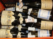 Sixteen bottles of white burgu