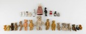 SIXTEEN EARLY SMALL BEARS AND