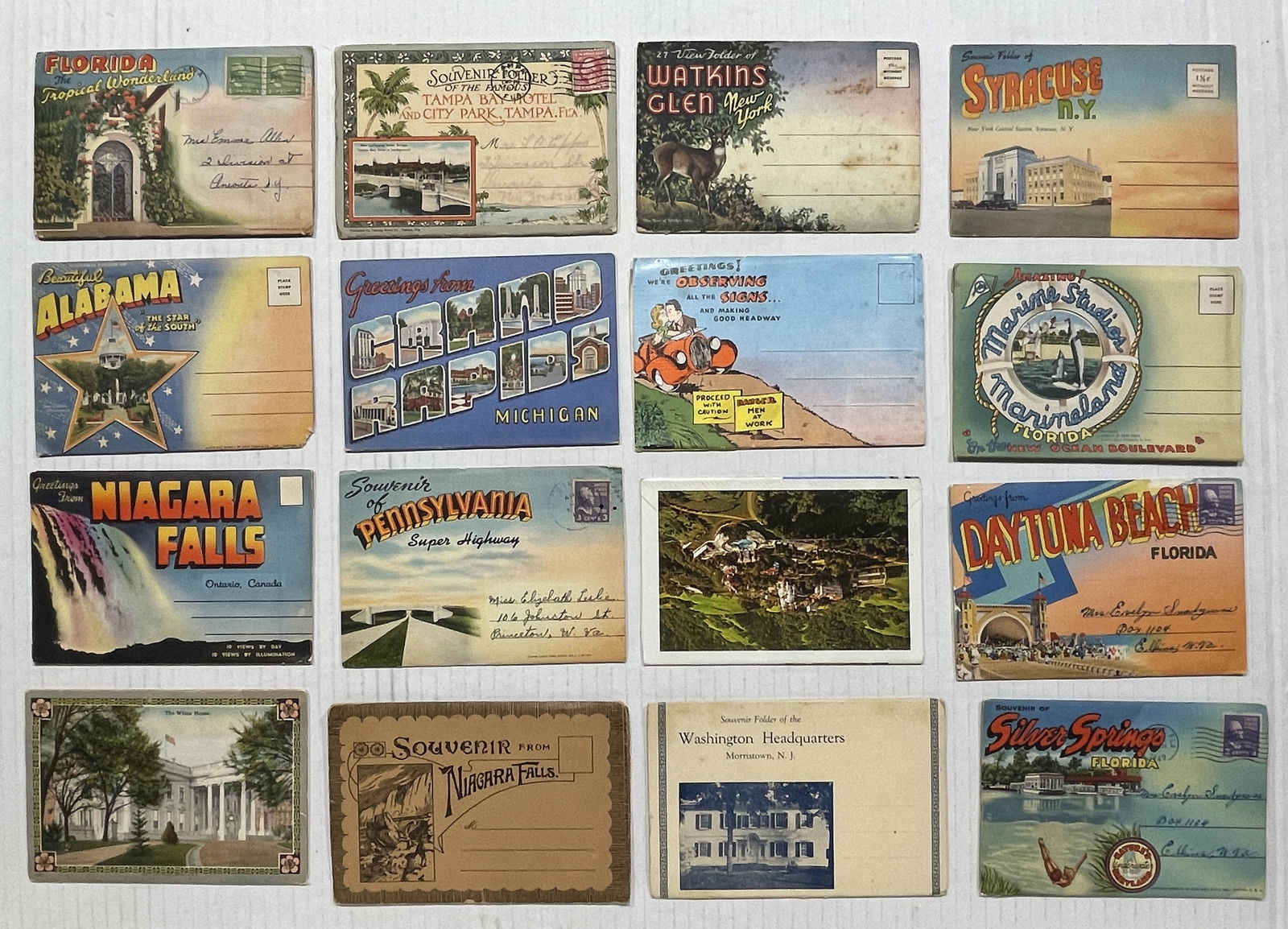 SIXTEEN FOLD-OUT TRAVELOGUE