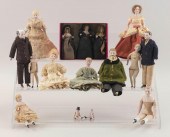 SIXTEEN GERMAN BISQUE DOLLHOUS