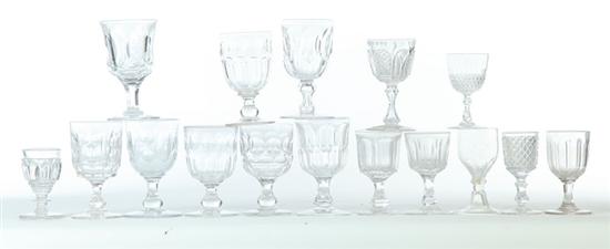 SIXTEEN GLASSES.  American  some