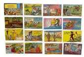SIXTEEN HUMOROUS THEMED POSTCA