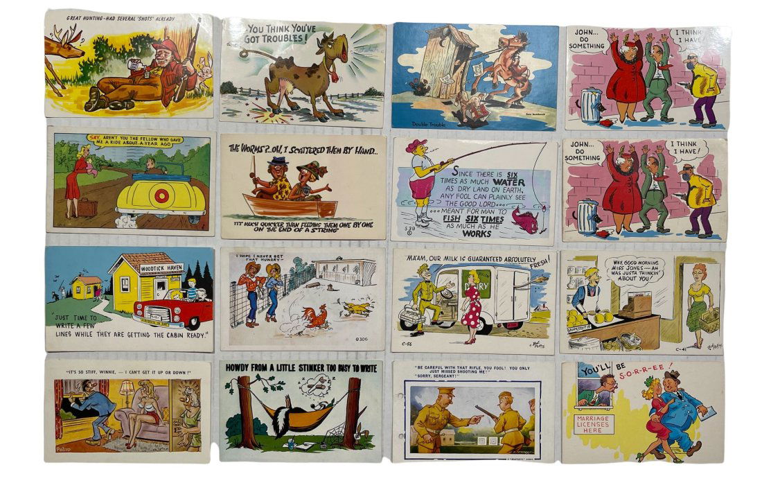 SIXTEEN HUMOROUS THEMED