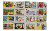 SIXTEEN HUMOROUS THEMED POSTCA