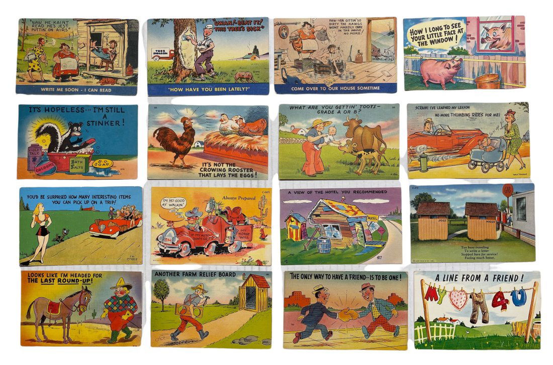 SIXTEEN HUMOROUS THEMED