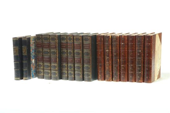 SIXTEEN LEATHERBOUND VOLUMES. 
