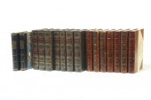 SIXTEEN LEATHERBOUND VOLUMES.
