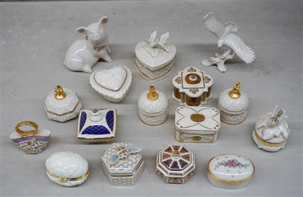 SIXTEEN LENOX PORCELAIN CABINET