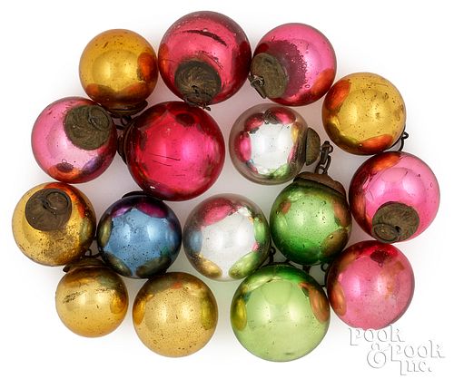 SIXTEEN MINIATURE KUGEL CHRISTMAS