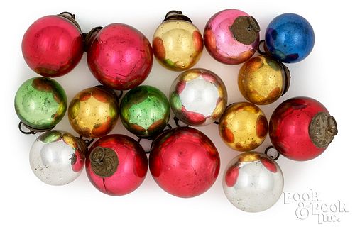 SIXTEEN MINIATURE KUGEL CHRISTMAS