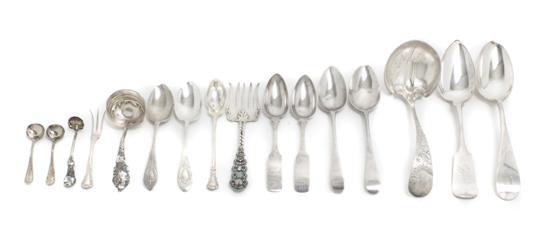 Sixteen Miscellaneous Silver