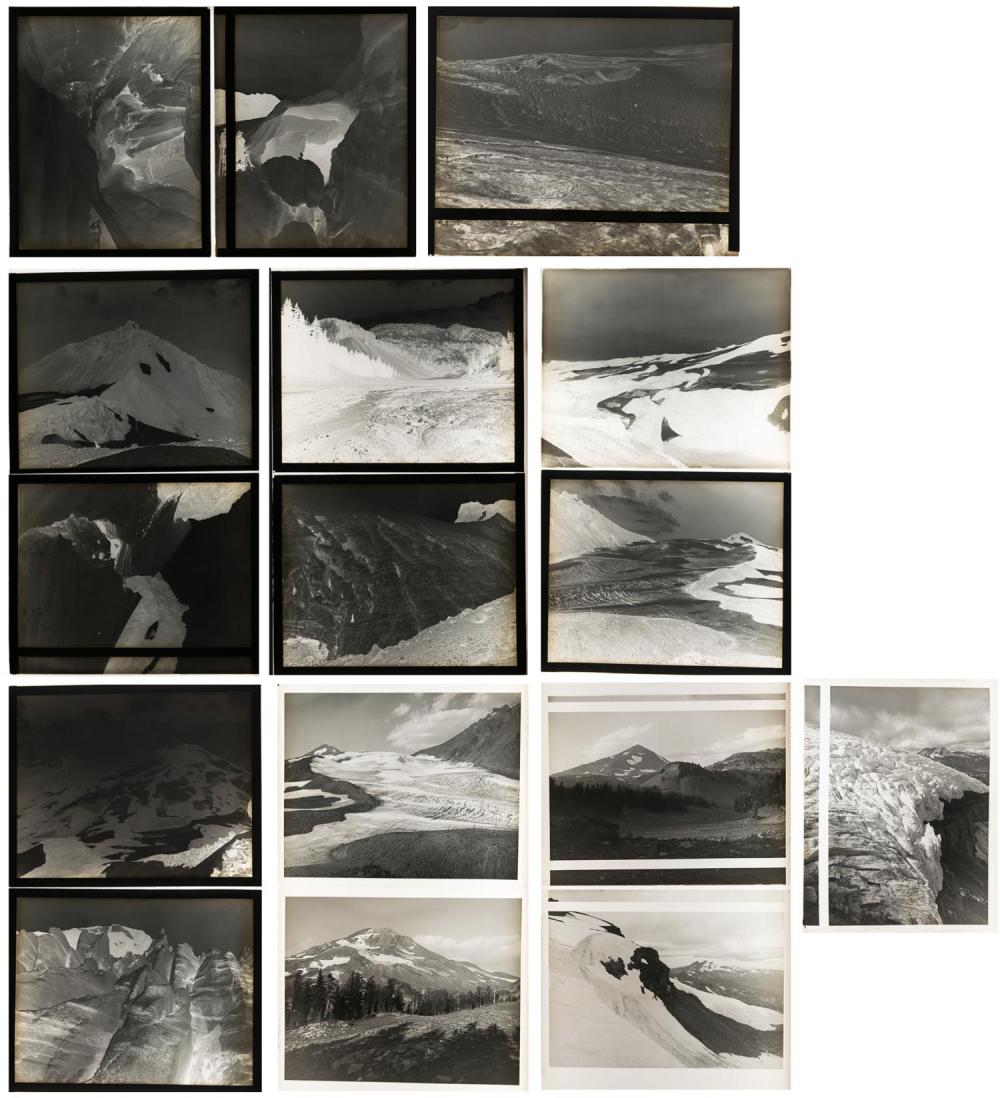 SIXTEEN PHOTOGRAPHIC GLASS