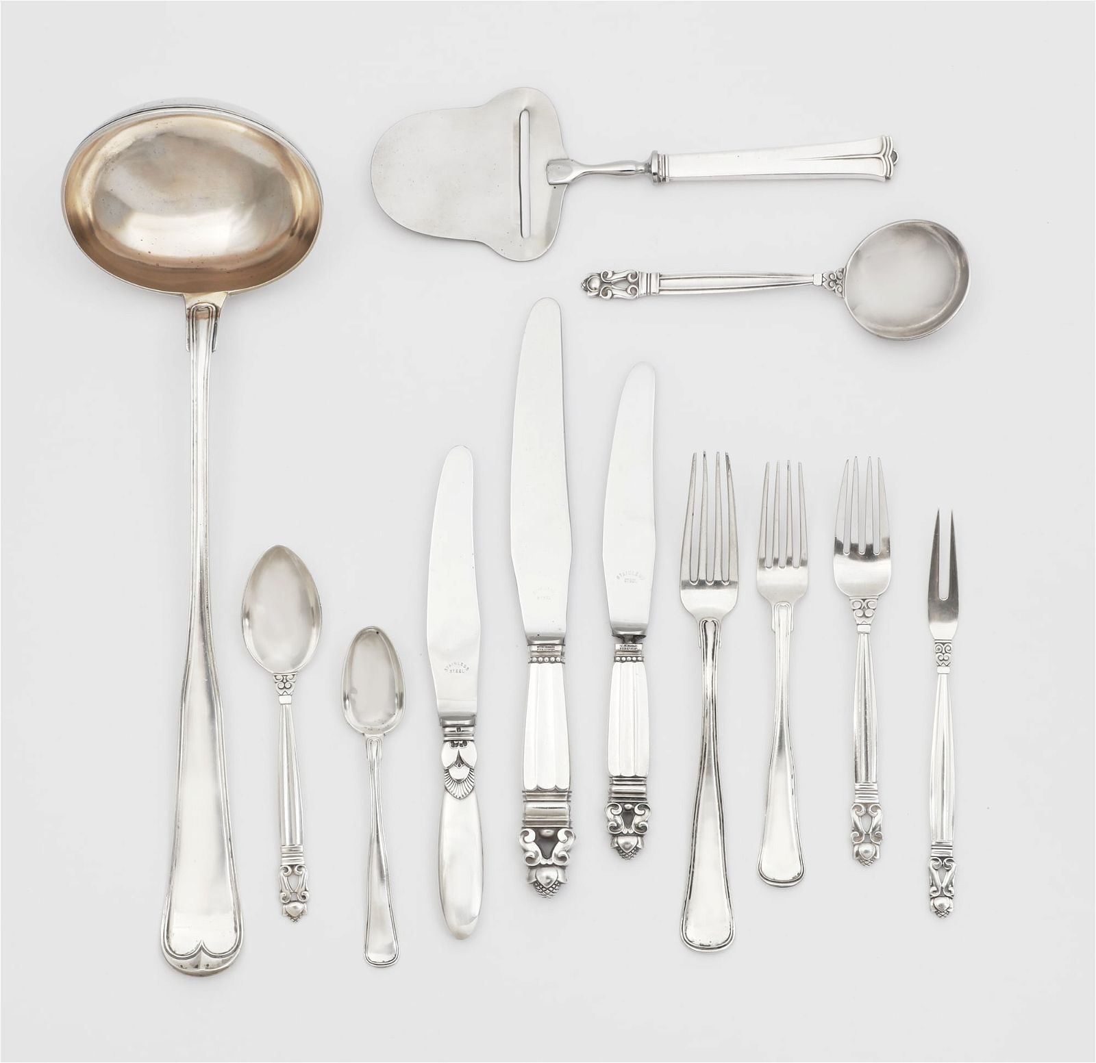 SIXTEEN PIECE GROUP OF DANISH