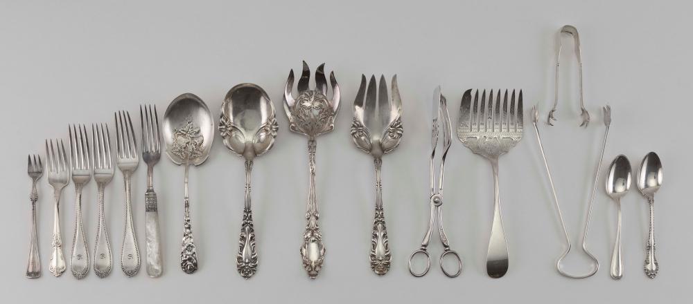 SIXTEEN PIECES OF STERLING SILVER