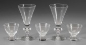 Sixteen Pieces Steuben Glasswa