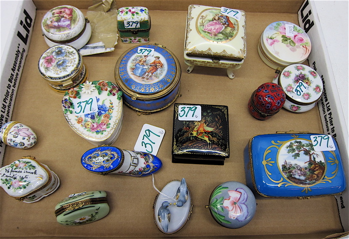 SIXTEEN PORCELAIN & OTHER MINIATURE