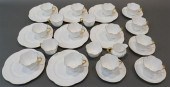 SIXTEEN SHELLEY PORCELAIN TEA