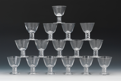 Sixteen Steuben Crystal Short