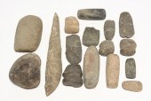 SIXTEEN STONES AND TOOLS. Incl